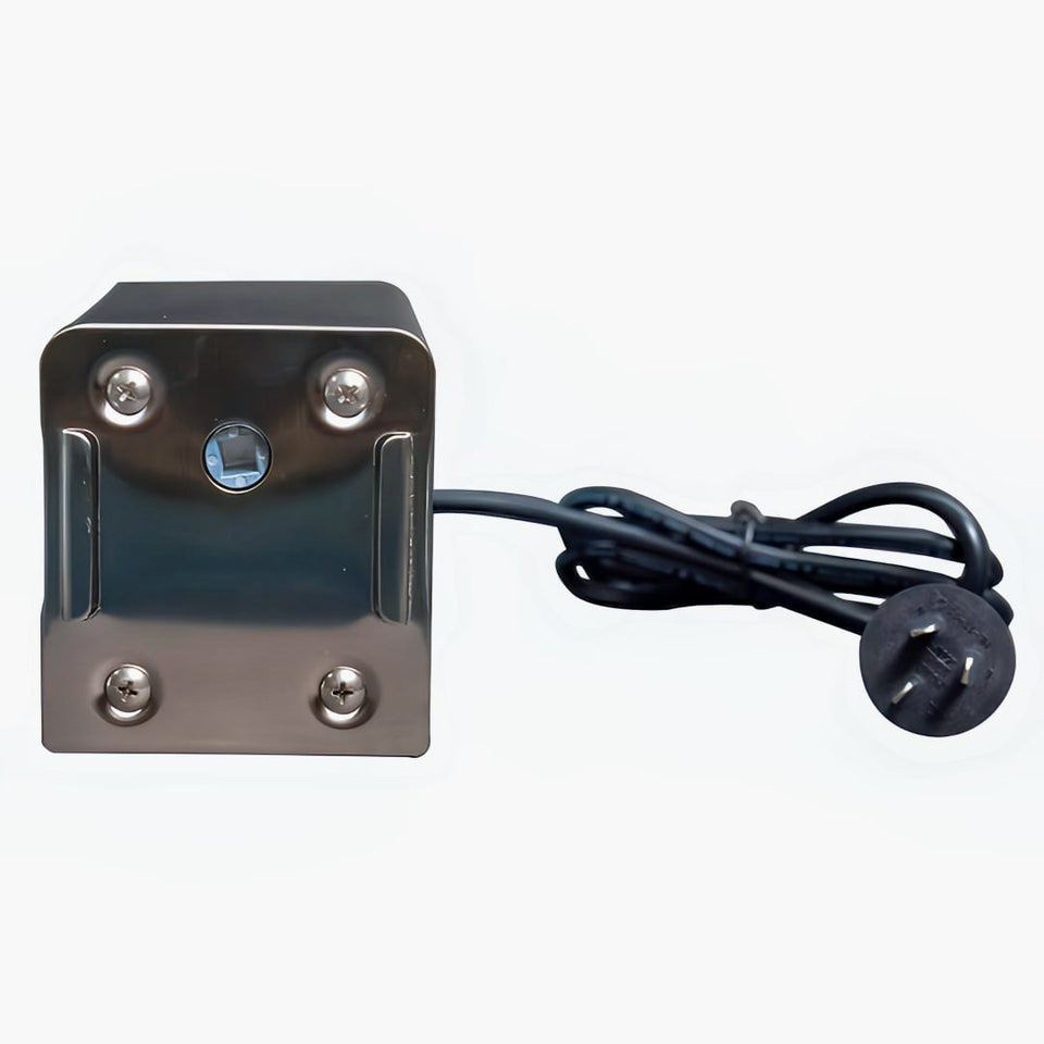 20 kg Rated Rotisserie Motor | Medium & Large Parrilla front with plug