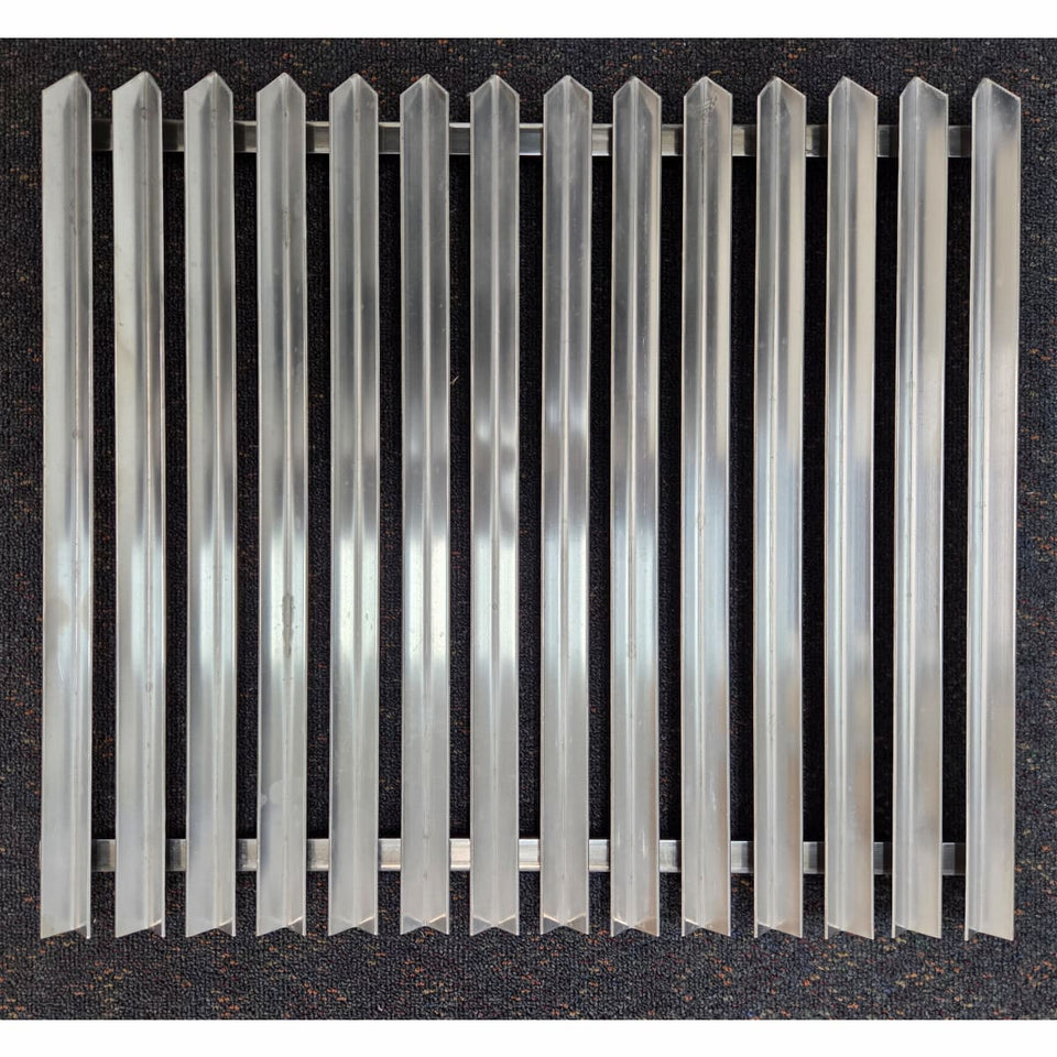 Replacement V-grate & BBQ Rod Grills for OLA Grills Parrilla Argentine showing the v grate grill