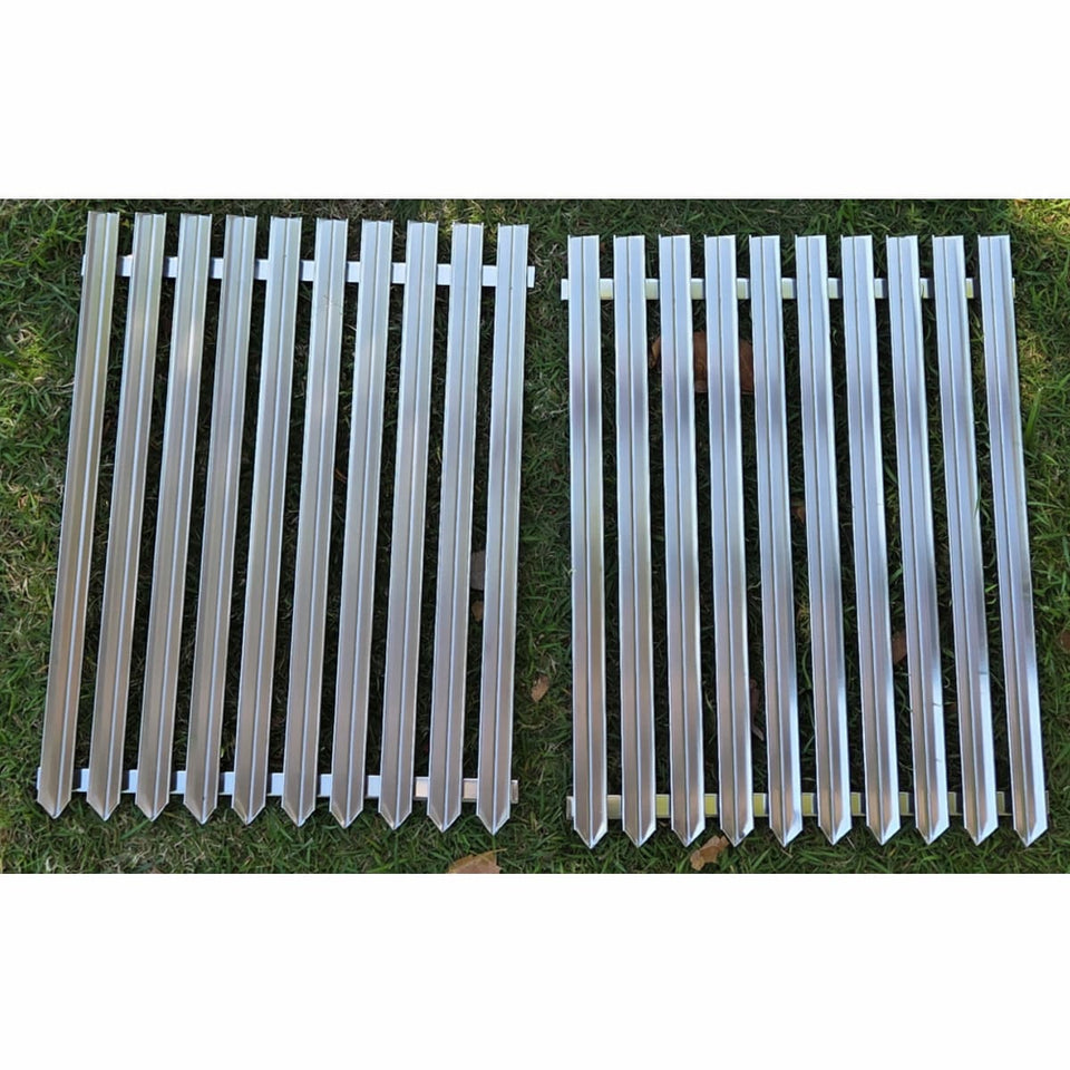 10 mm Stainless Steel BBQ Rods & V‑Grate – Parrilla Grill Replacement & Add‑On Accessories showing the v grate ones times two