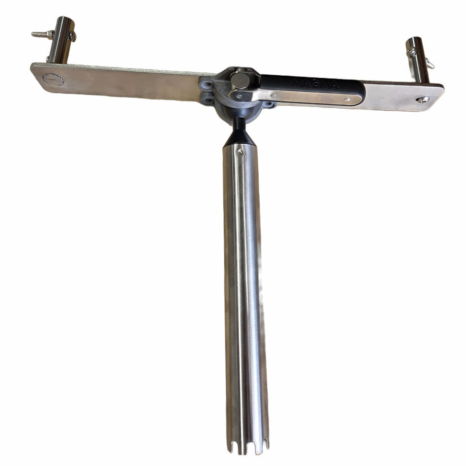 Marine BBQ Holders & Mounts for Galleymate Range | Rails | Rods | Decks showing the rod mount from behind