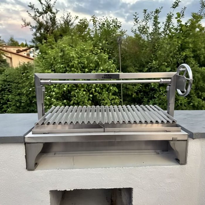 OLA parrilla grill freestanding built into a benchtop