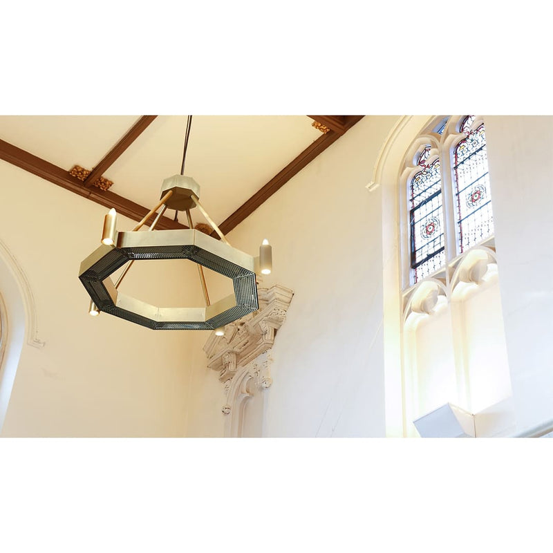 Herschel Halo Mini Zero-Light Infrared Heater – 3.2kW to 6.4kW in a church