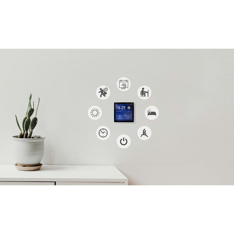 Herschel Touch Screen Control Centre – Smart Life Whole-Home Heating Control showing the controls in a  lounge