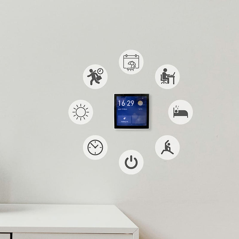 Herschel Touch Screen Control Centre – Smart Life Whole-Home Heating Control showing the different functions