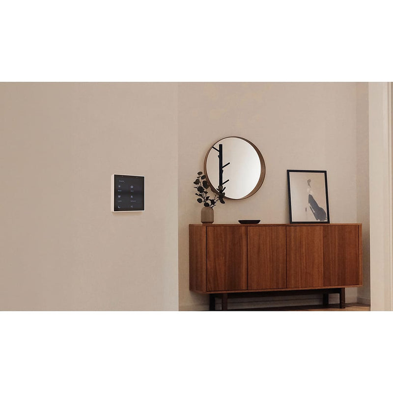 Herschel Touch Screen Control Centre – Smart Life Whole-Home Heating Control in a lounge wide angle shot