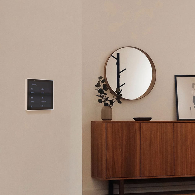 Herschel Touch Screen Control Centre – Smart Life Whole-Home Heating Control sitting in a lounge room