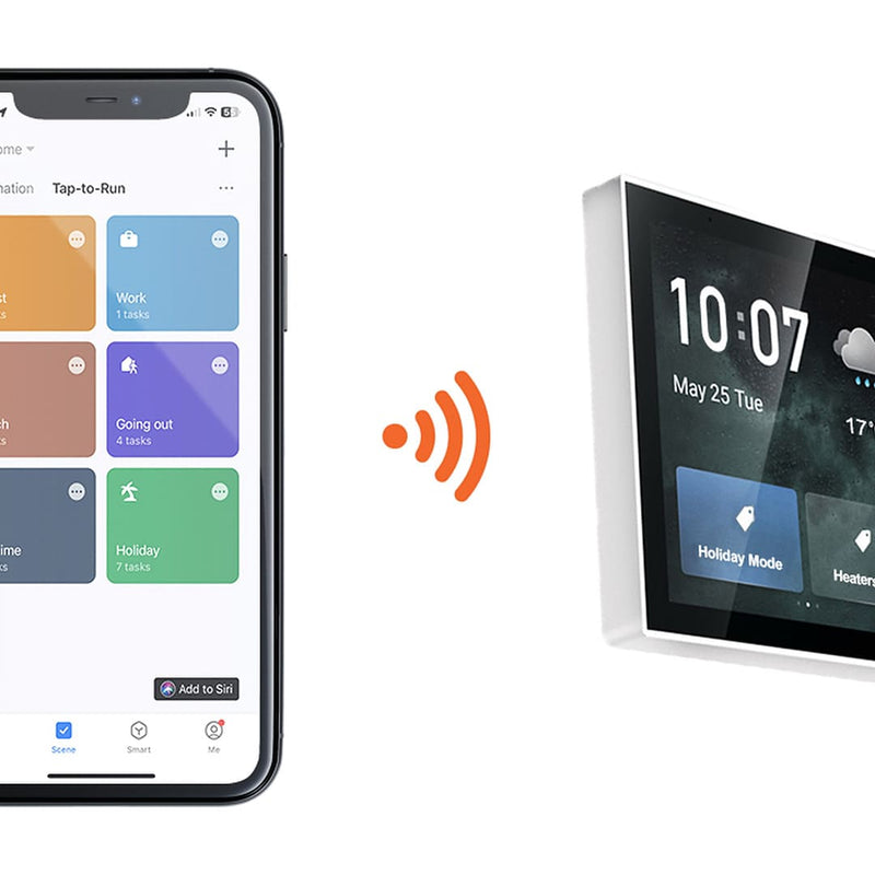 Herschel Touch Screen Control Centre – Smart Life Whole-Home Heating Control showing the app function