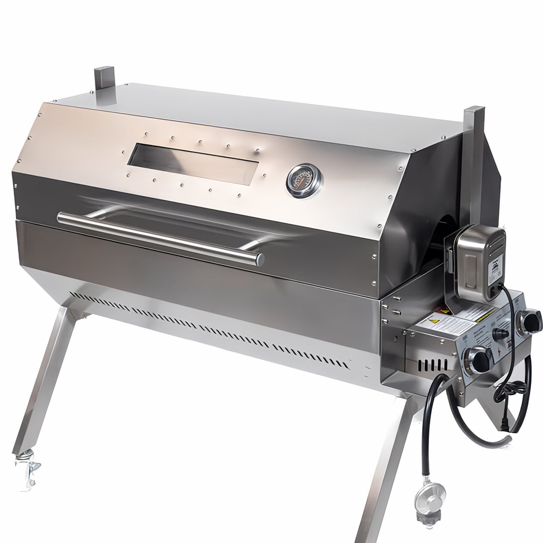 1000 mm Charcoal & Gas Dual Fuel BBQ Spit Roaster