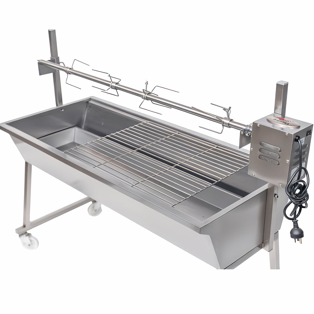 1200mm BBQ Spit Rotisserie | The Master | Charcoal