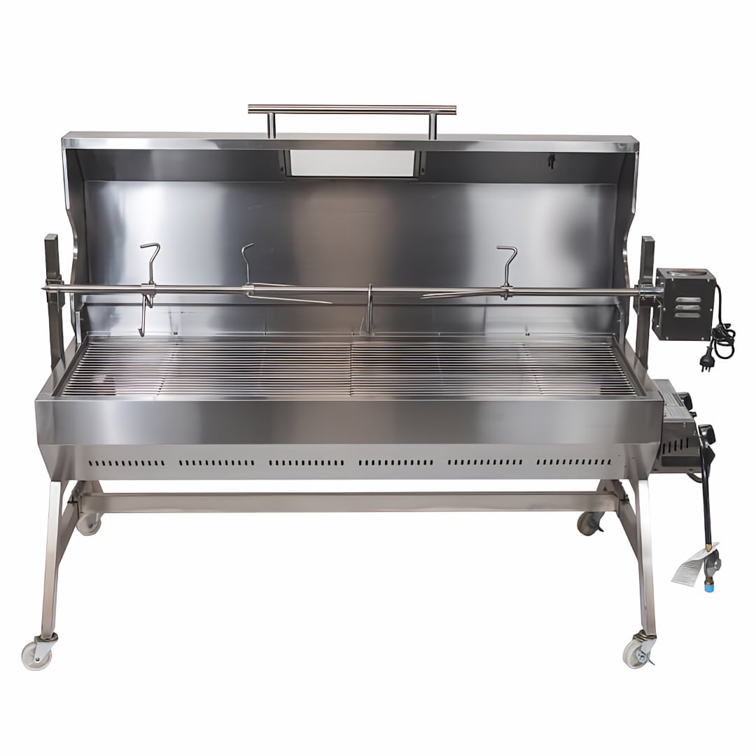 1500 mm Charcoal & Gas Dual Fuel BBQ Spit Roaster