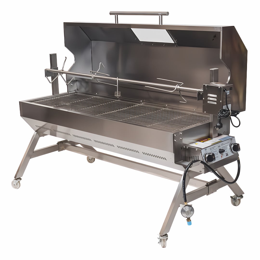 1500 mm Charcoal & Gas Dual Fuel BBQ Spit Roaster