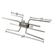 Chicken & Roast Prongs for Rotisserie | 22 mm showing the dimensions