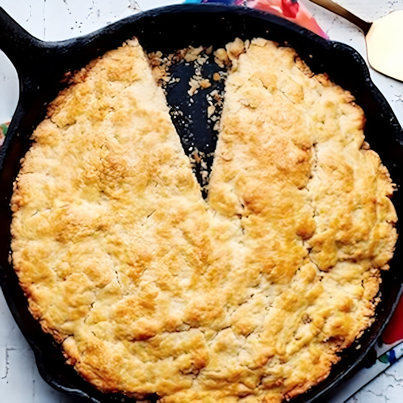 3 Piece Cast Iron Pan Set | BBQ & Camping with apple pie cooking