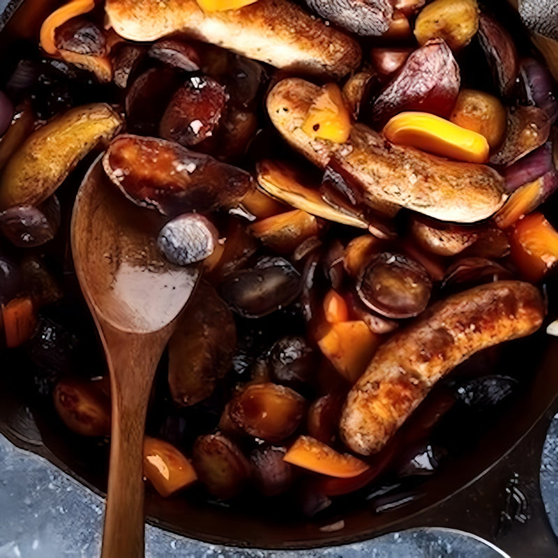 3 Piece Cast Iron Pan Set | BBQ & Camping with breakfast cooking