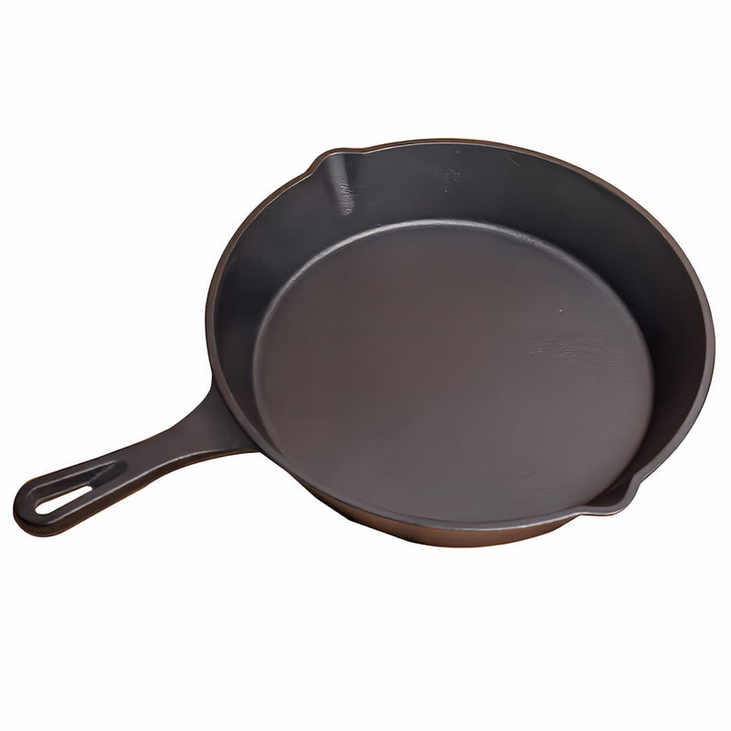 3 Piece Cast Iron Pan Set | BBQ & Camping with the largest one showing