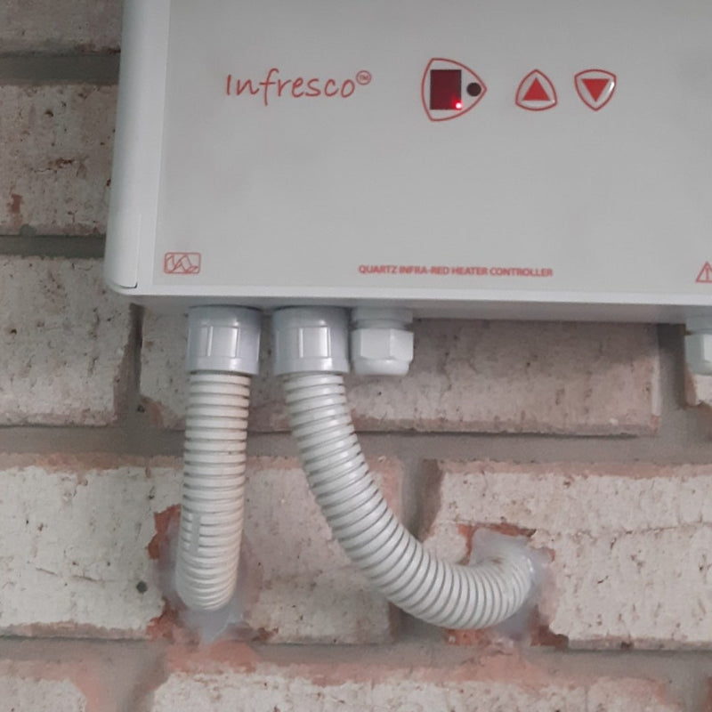 4kW Infrared Heater Controller | Infresco VR close up of controls and inputs