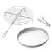 Alfa BBQ 500 | 30cm showing tray, grill and tongues
