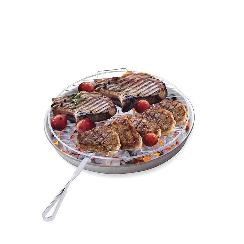 Alfa BBQ 500 | 30cm showing food cooking ontop