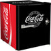 Official Coca Cola & Fanta Mini Bar Fridge With Opener - 46L showing the coke black door model design
