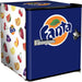 Official Coca Cola & Fanta Mini Bar Fridge With Opener - 46L showing the blue and white fanta model
