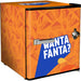 Official Coca Cola & Fanta Mini Bar Fridge With Opener - 46L showing the fully orange "want fanta" model