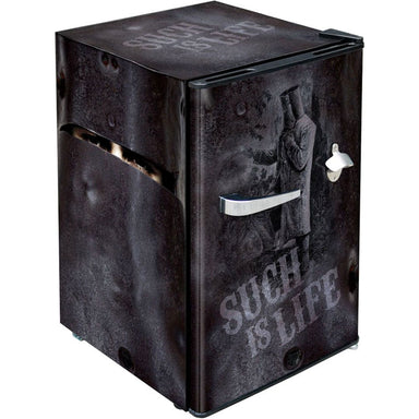 Bar Fridge | 70 Litre Retro Designs Ned Kelly front left full view