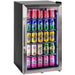 Bar Fridge 98 Litre full view showing how many cans can fit in fridge