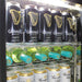 Bar Fridge | Solid 2 Door Alfresco | Rhino Stainless Steel showing drinks and wine shelf