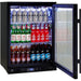 Bar Fridge | Single Door Alfresco | Multi Light left hinged and full of drinks