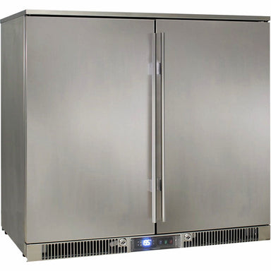Bar Fridge | 2 Door Alfresco | Rhino Envi front view of solid doors