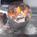 Gidgee Charcoal for BBQ Grill and Rotisserie | Chunky 19 kg in chiney pan on fire