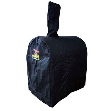 Cover for Wood Fired Pizza Oven | Flaming Coals side view