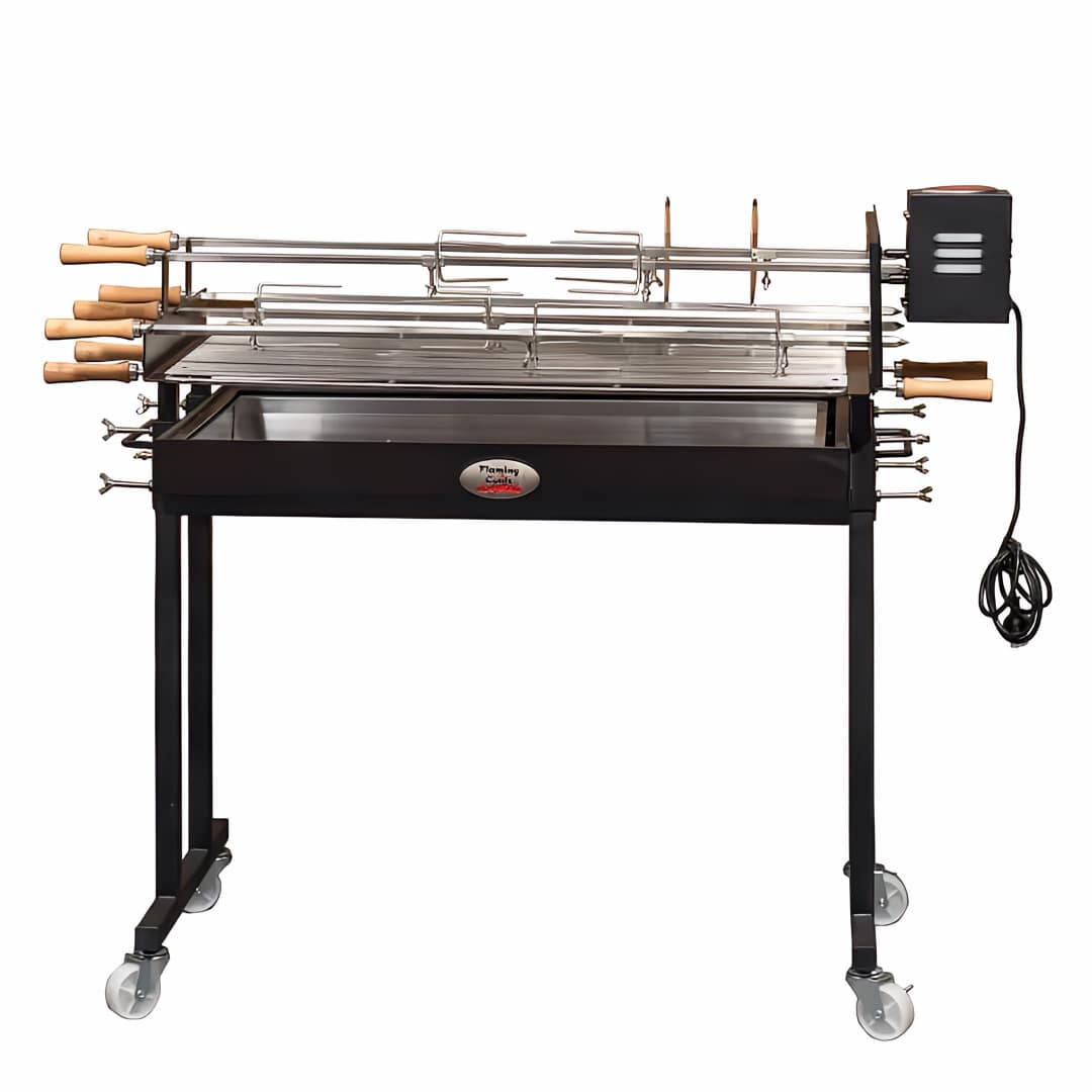 Cyprus Spit | Extra Large with 5 Skewers | 25 kg rated motor