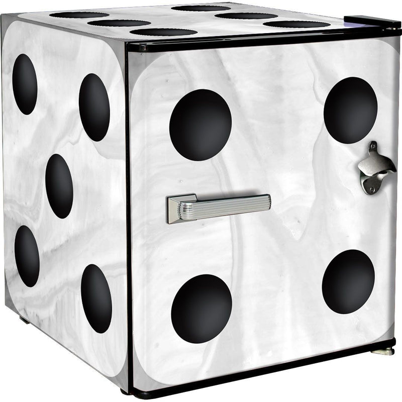 Multi Design Mini Bar Fridge - A Great Gift Idea - 46 L | BC46 showing the white dice one