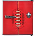 Sports Design Mini Bar Fridge With Handle And Opener - 46L showing the football front of fridge