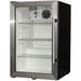 Sub-Tropical Glass Door Mini Bar Fridge | 70 L | EC68-SSH showing the left hinge  with glass door