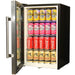 Sub-Tropical Glass Door Mini Bar Fridge | 70 L | EC68-SSH showing the left hinge with the door open