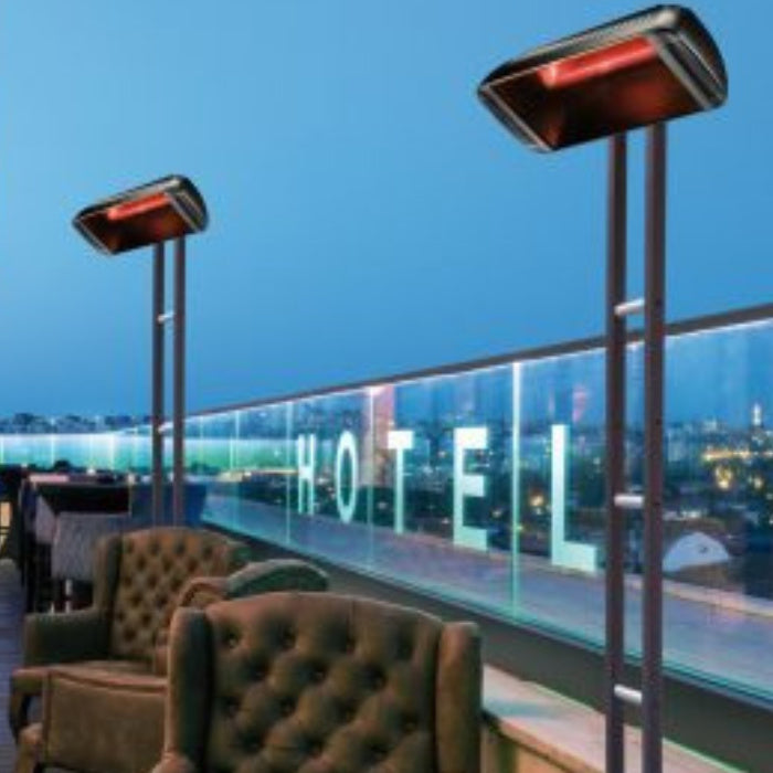 Infrared Heater | Outdoor | Electric | Heliosa 66 Black Glass