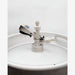 Kegerator Accessory | D-Type Coupler close up view of coupler attached to 20 litre keg