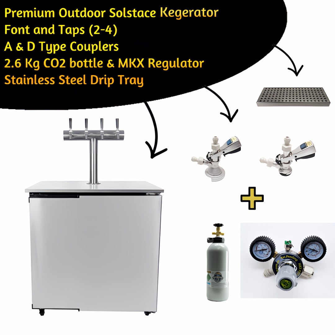 Kegerator | Solstace Indoor or Outdoor | Complete Package