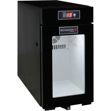 Mini Bar Fridge | Coffee Machine Milk Storage 9L door closed and empty with light on