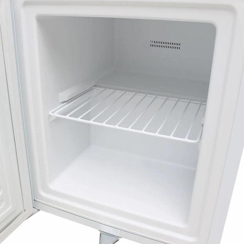 Mini Freezer Solid Door 36 Litre close up of interior shelf