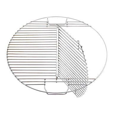 Pit Barrel Cooker Hinged Grate open