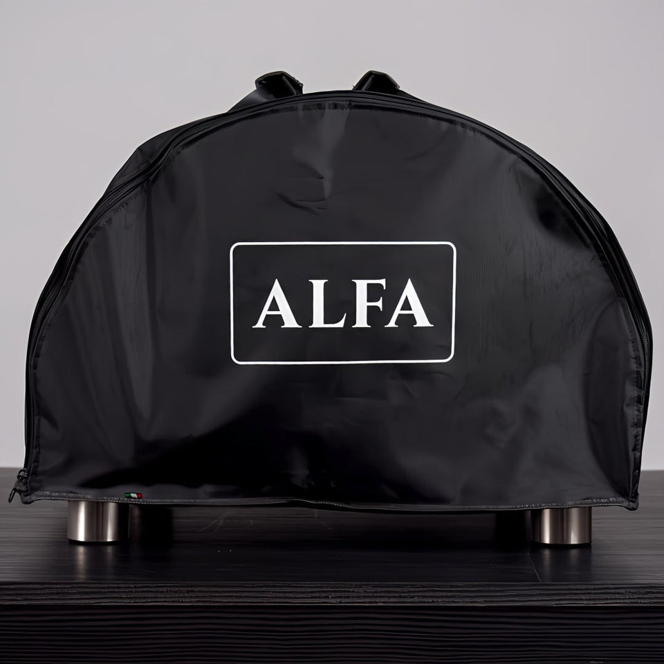 Pizza Oven Cover Alfa Forni front view of portable cover