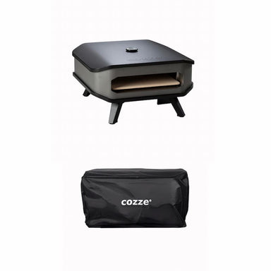 Pizza Oven Cover Cozze showing oven and cover