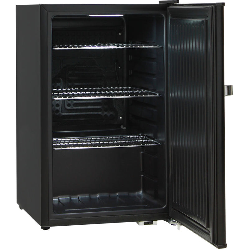 70 L Blue Tooth Speaker Disco Bar Fridge - Beer Branded showing the fridge open and empty
