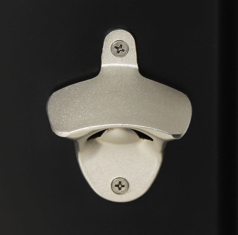 Bar Fridge | 70 Litre Retro Design Gift Ideas | BC70B showing the in-built bottle opener