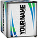 Sports Design Mini Bar Fridge With Handle And Opener - 46L showing football name