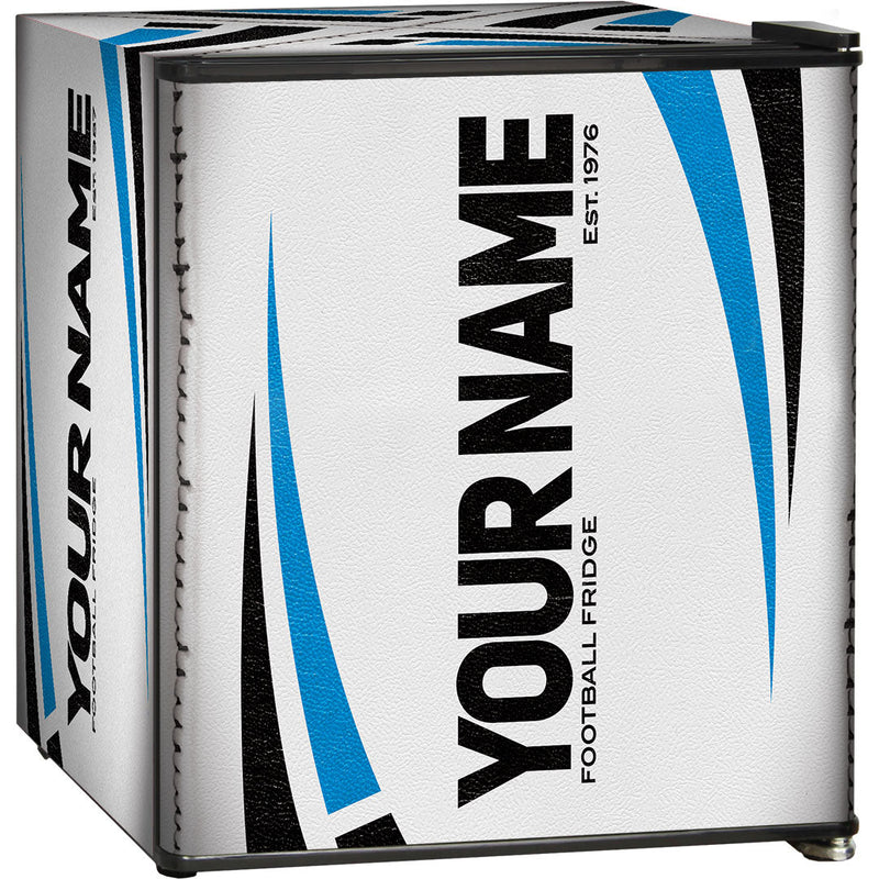 Sports Design Mini Bar Fridge With Handle And Opener - 46L showing the football different colour scheme