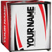 Sports Design Mini Bar Fridge With Handle And Opener - 46L showing teh football red colour scheme
